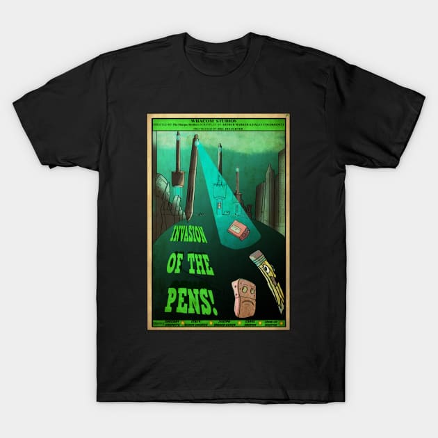 Invasion Of The Pens T-Shirt by jimmygatti